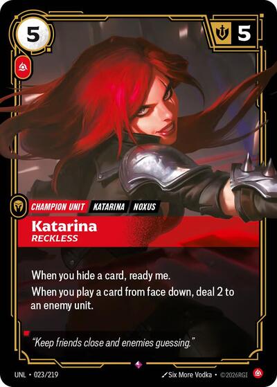 [Chinese] Katarina - Reckless [UNL-023/219]