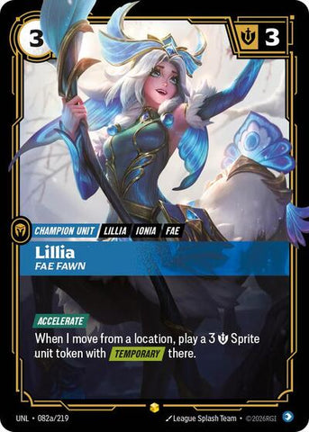 [Chinese] Lillia - Fae Fawn (Alternate Art) [UNL-082a/219]