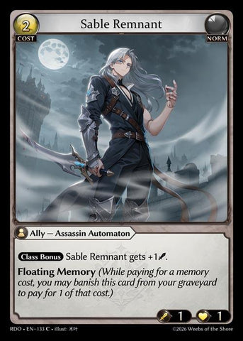 Sable Remnant (Curio Foil) (133) [Radiant Origins]