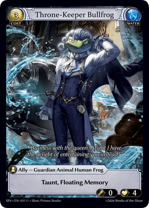Throne-Keeper Bullfrog (Curio Foil) (31) [Supporter Pack 4]