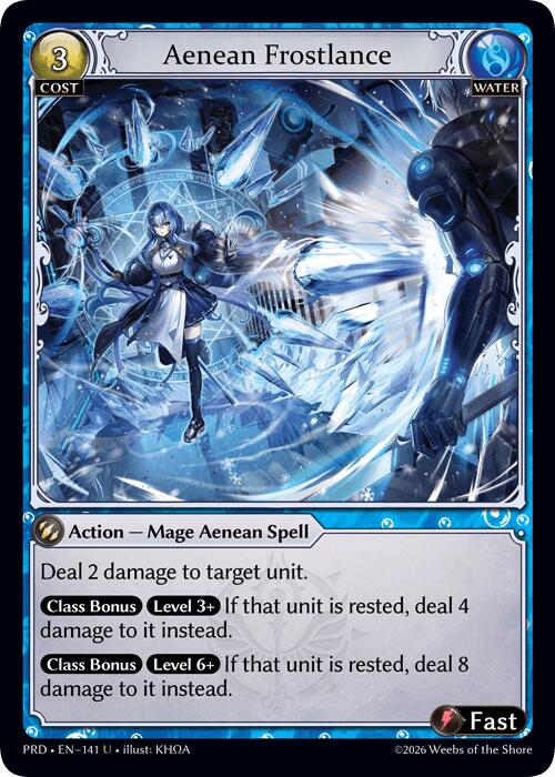 Aenean Frostlance (Interference Curio Foil) (141) [.asphodel/paradise]