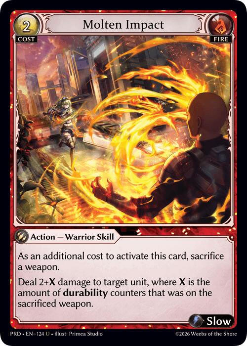 Molten Impact (Interference Curio Foil) (124) [.asphodel/paradise]