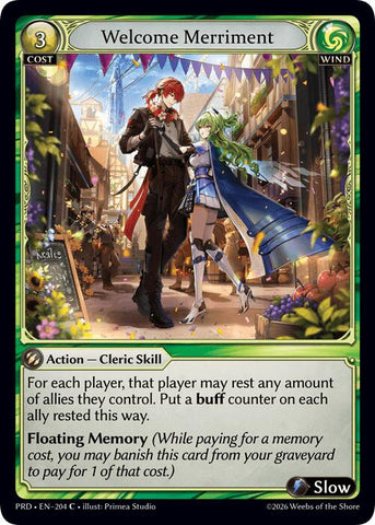 Welcome Merriment (Interference Curio Foil) (204) [.asphodel/paradise]
