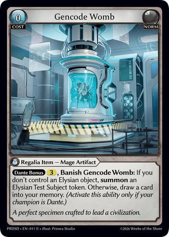 Gencode Womb (11) [.asphodel/paradise Starter Decks]
