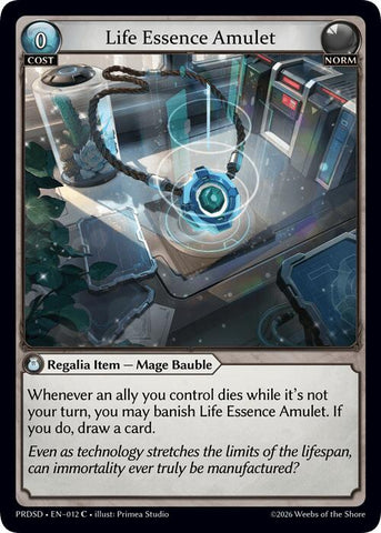 Life Essence Amulet (12) [.asphodel/paradise Starter Decks]