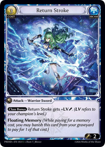 Return Stroke (53) [.asphodel/paradise Starter Decks]