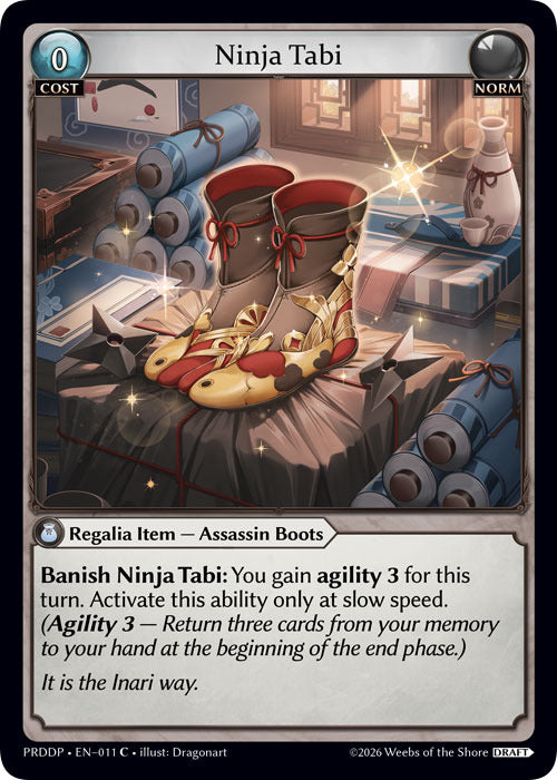 Ninja Tabi (11) [.asphodel/paradise Draft Pack]
