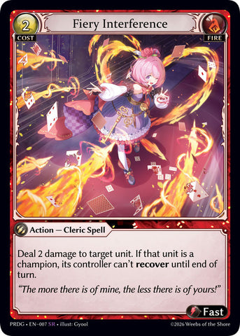 Fiery Interference (7) [.asphodel/paradise Grimoire]