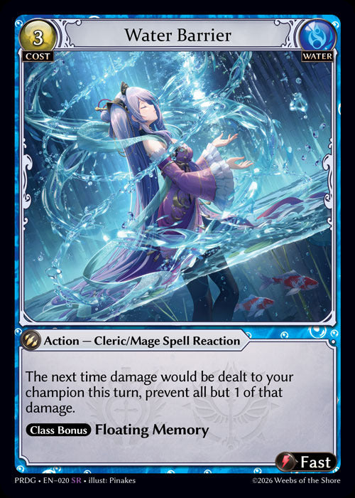Water Barrier (20) [.asphodel/paradise Grimoire]