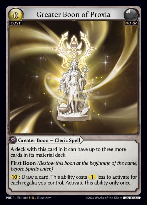 Greater Boon of Proxia (3) [.asphodel/paradise: Pantheon]