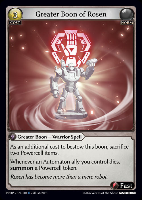 Greater Boon of Rosen (4) [.asphodel/paradise: Pantheon]