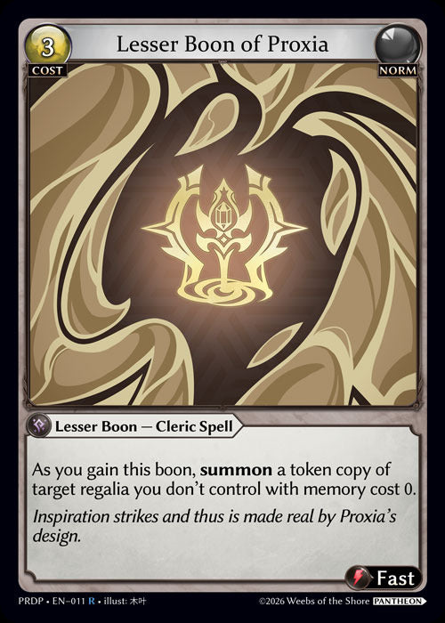 Lesser Boon of Proxia (11) [.asphodel/paradise: Pantheon]