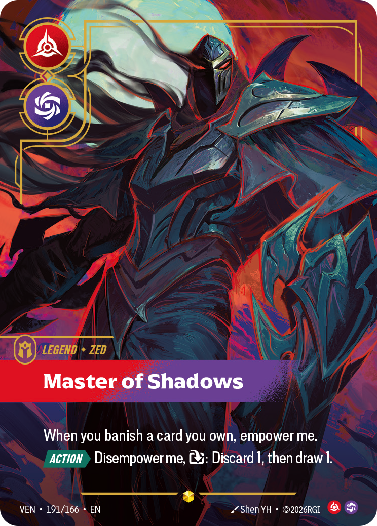Zed - Master of Shadows (Overnumbered) [VEN-191/166]
