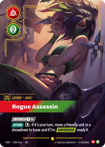 Akali - Rogue Assassin (Overnumbered) [VEN-189/166]