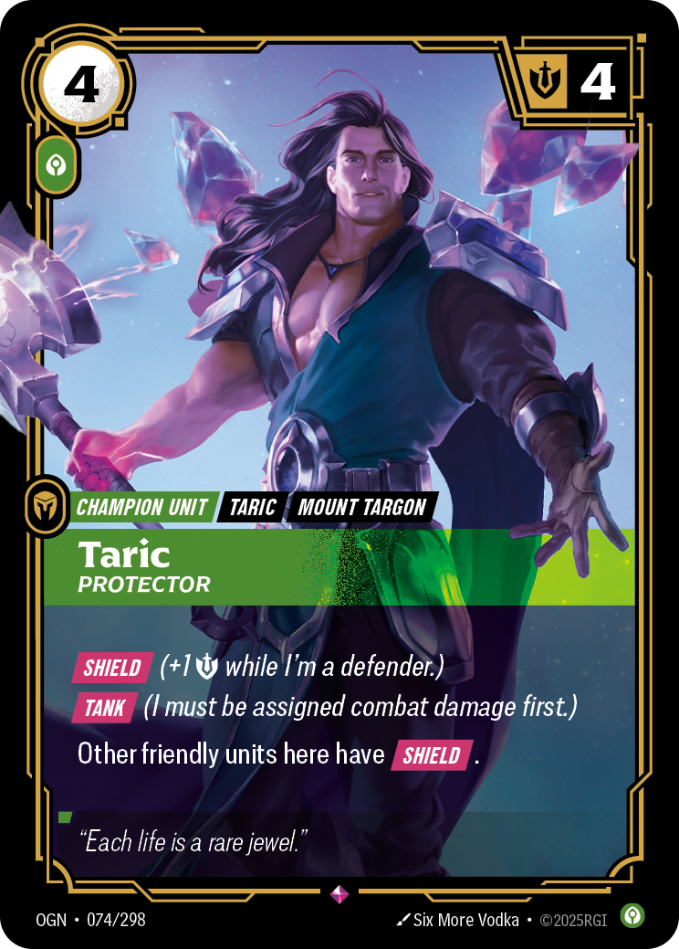 [Chinese] Taric, Protector [OGN-074/298]