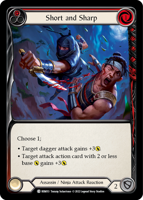 Short and Sharp (Red) [BEN013] (Outsiders Benji Blitz Deck)