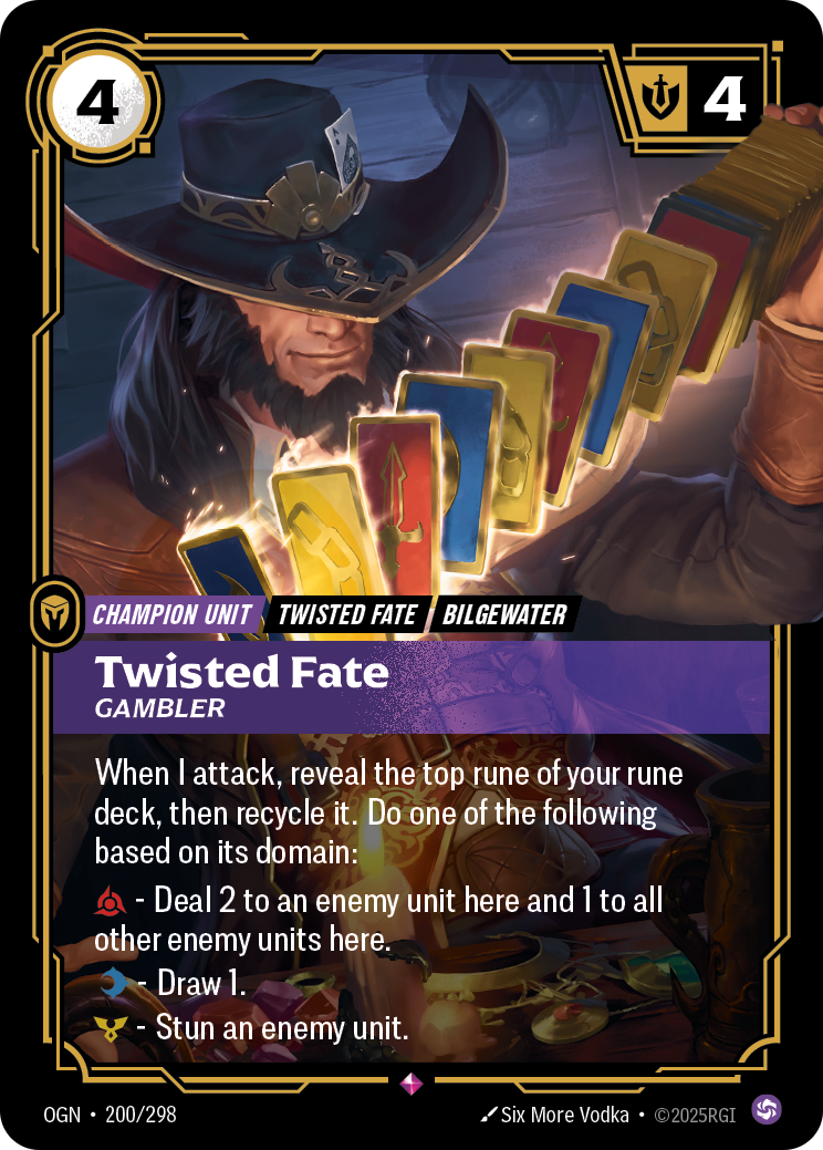 Twisted Fate, Gambler [OGN-200/298] CN