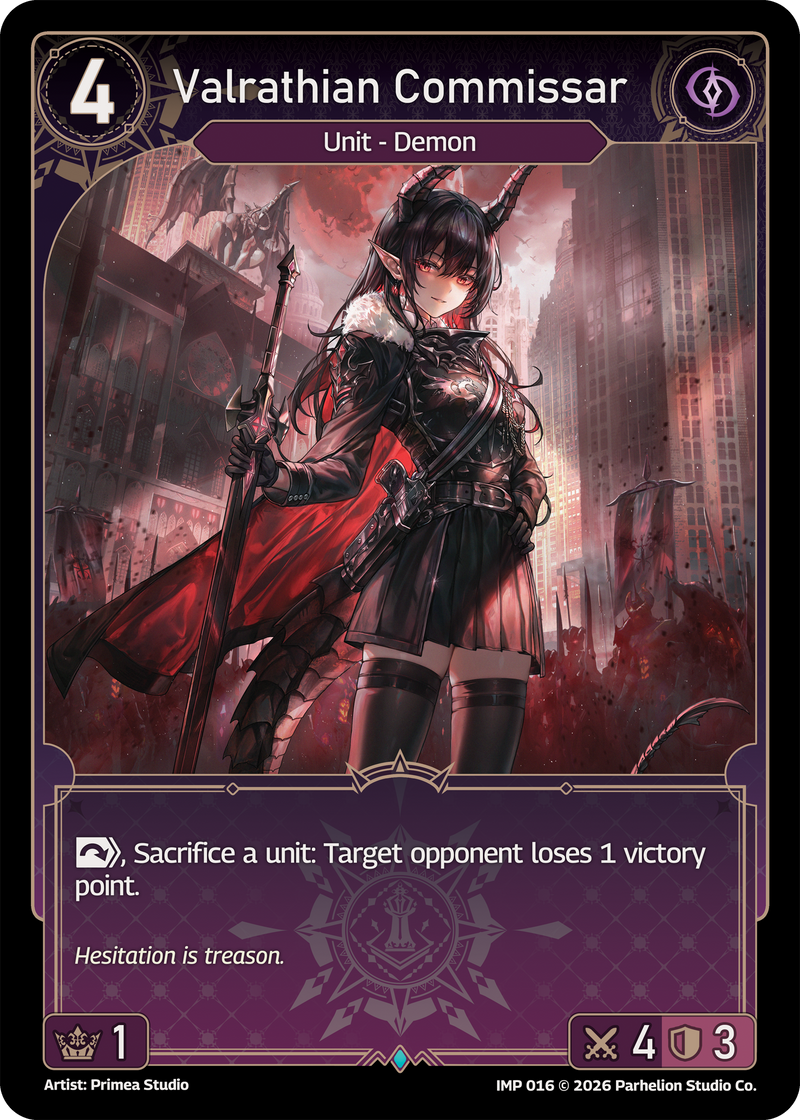Valrathian Commissar (IMP016) - Echoes of Astra