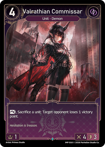 Valrathian Commissar (IMP016) - Echoes of Astra