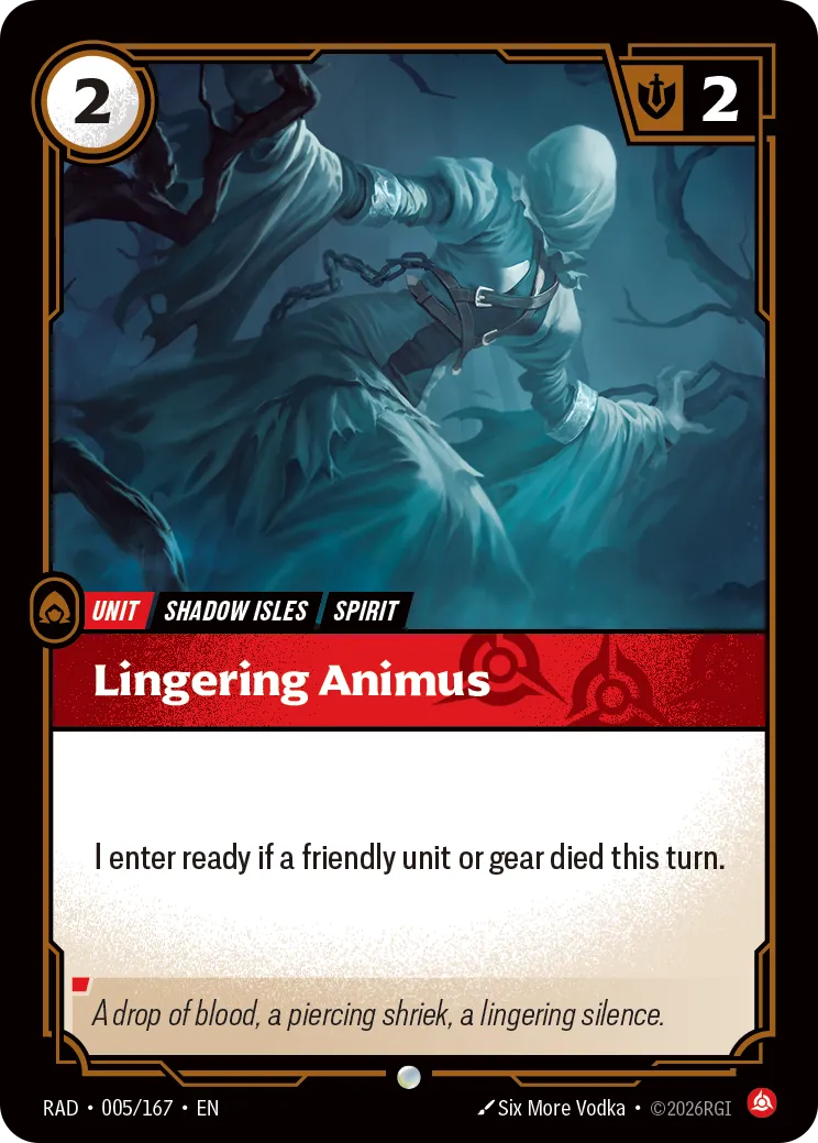 Lingering Animus [RAD-005/167]