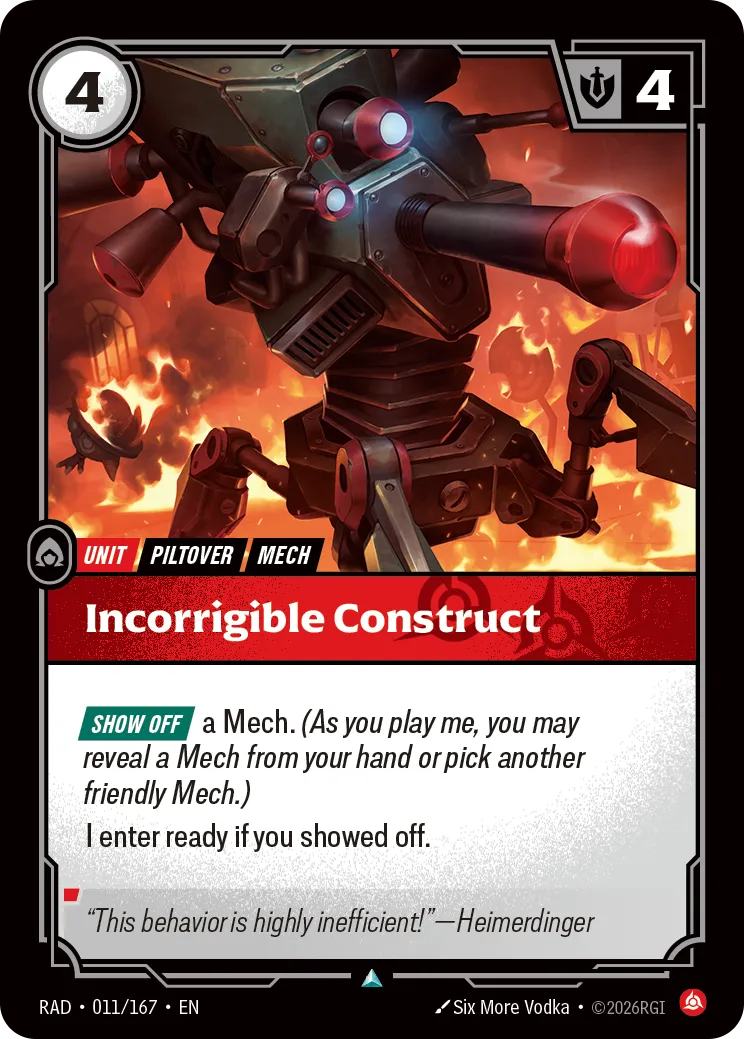 Incorrigible Construct [RAD-011/167]