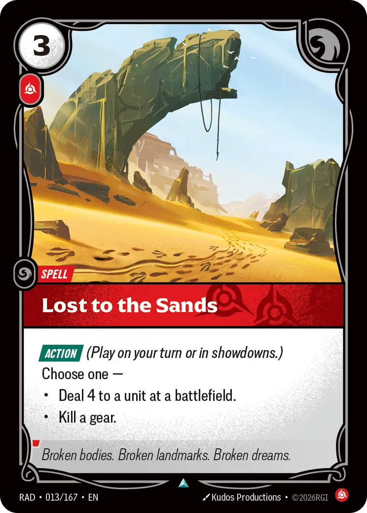 Lost to the Sands [RAD-013/167]