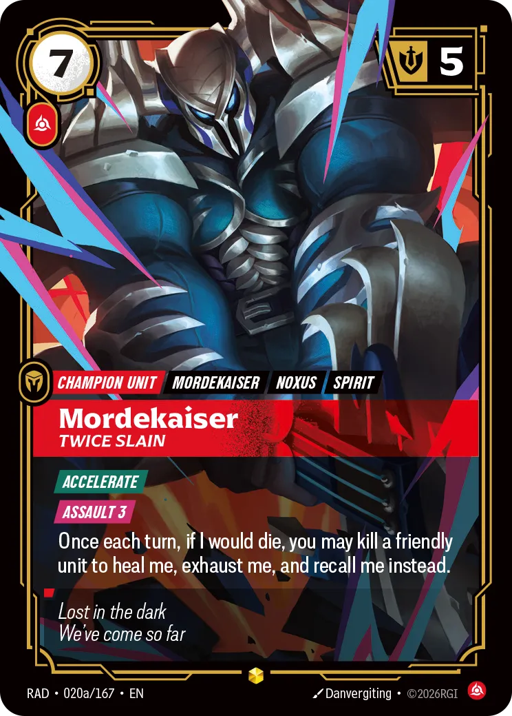 Mordekaiser - Twice Slain (Alternate Art) [RAD-020A/167]