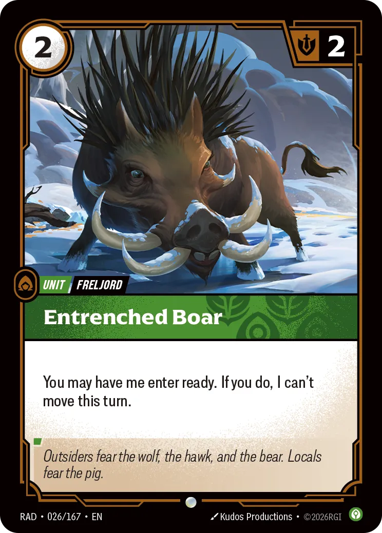 Entrenched Boar [RAD-026/167]