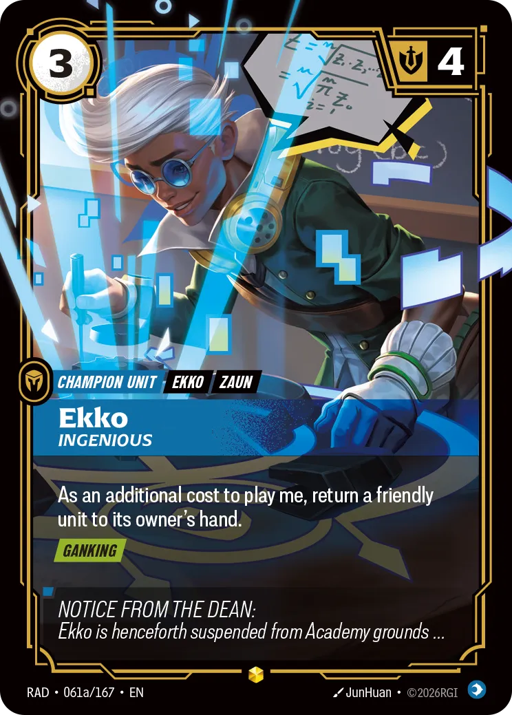 Ekko - Ingenious (Alternate Art) [RAD-061A/167]