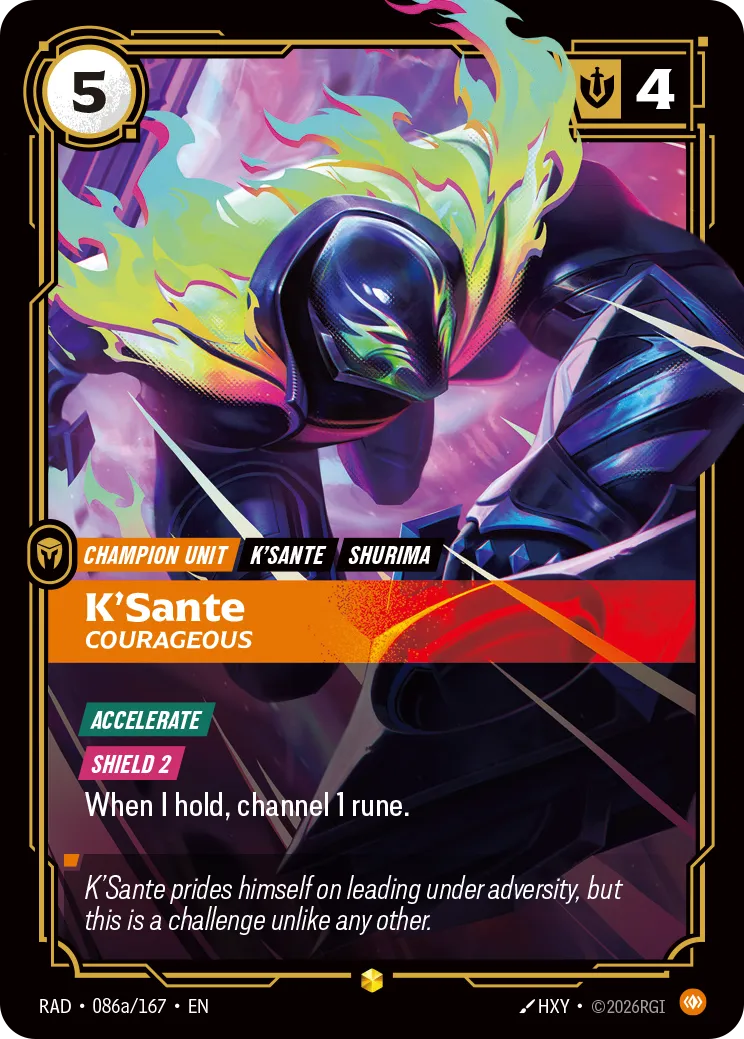 K'Sante - Courageous (Alternate Art) [RAD-086A/167]