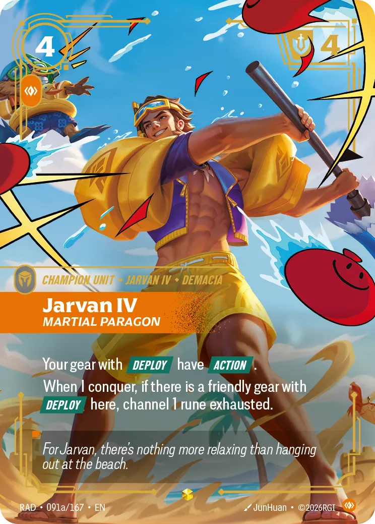 Jarvan IV - Martial Paragon (Alternate Art) [RAD-091A/167]