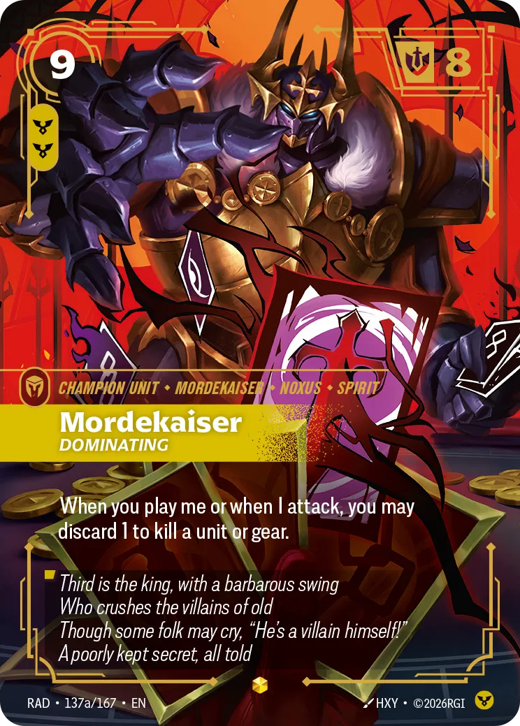 Mordekaiser - Dominating (Alternate Art) [RAD-137A/167]