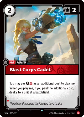 Blast Corps Cadet [SFD-013/221]