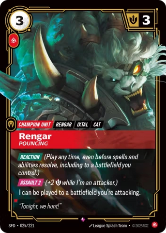Rengar, Pouncing [SFD-025/221]