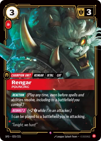 [Chinese] Rengar, Pouncing [SFD-025/221]