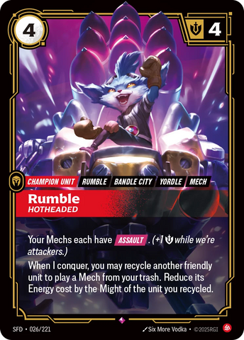 Rumble, Hotheaded [SFD-026/221] CN