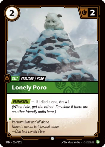 Lonely Poro [SFD-036/221]