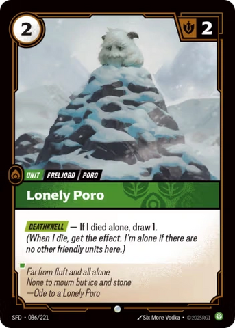 Lonely Poro [SFD-036/221]