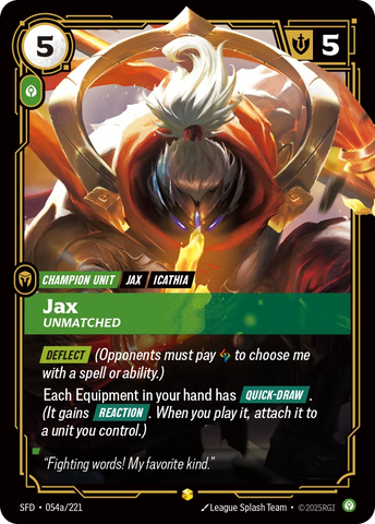 Jax, Unmatched [SFD-054A/221] CN