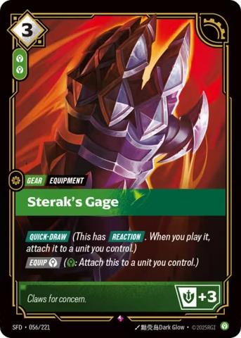 Sterak's Gage [SFD-056/221] CN
