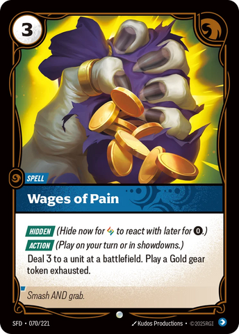 Wages of Pain [SFD-070/221] CN