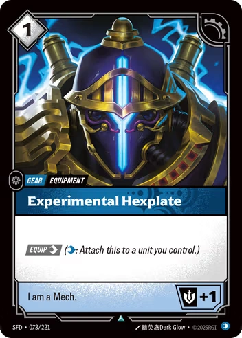 Experimental Hexplate [SFD-073/221] CN