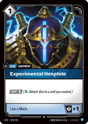 Experimental Hexplate [SFD-073/221]