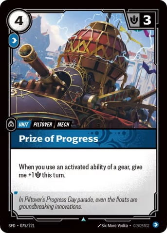 Prize of Progress [SFD-075/221]