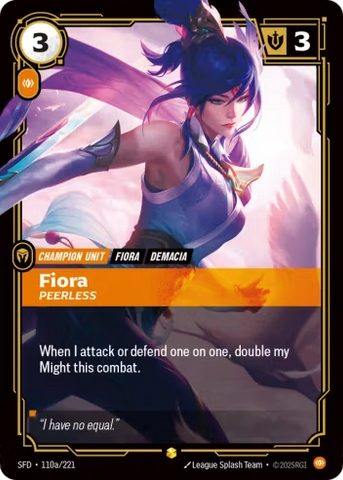[Chinese] Fiora, Peerless [SFD-110A/221]