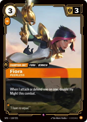 Fiora, Peerless [SFD-110/221]