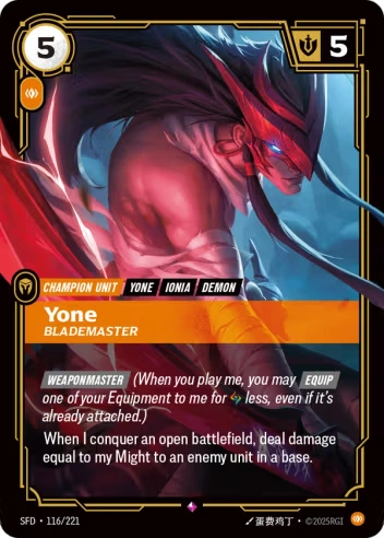 Yone, Blademaster [SFD-116/221]