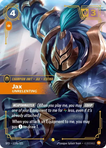 Jax, Unrelenting [SFD-119A/221] CN