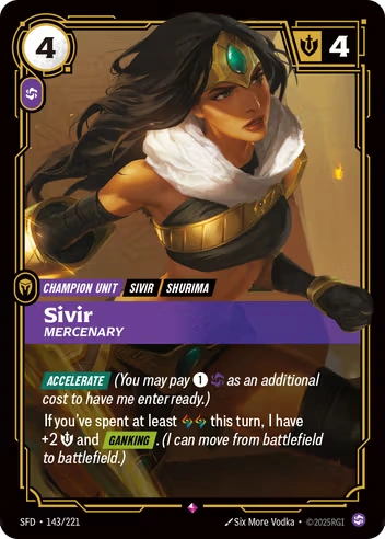 Sivir, Mercenary [SFD-143/221] CN