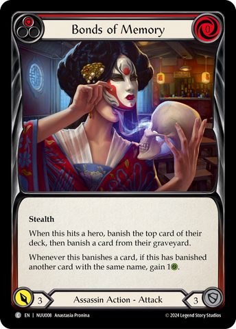 Bonds of Memory (Red) [NUU008] (Part the Mistveil Nuu Blitz Deck)